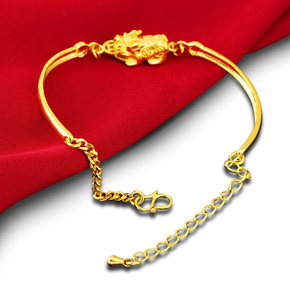 Gold Pixiu Wealth Bracelet
