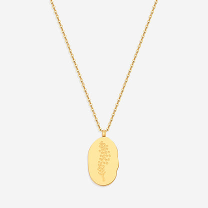 Collier pendentif fleur de naissance en or