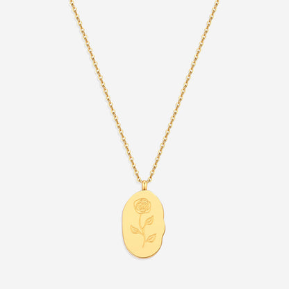 Collier pendentif fleur de naissance en or