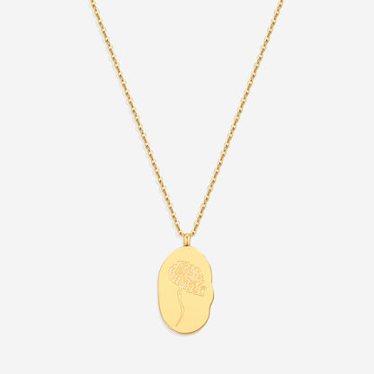 Collier pendentif fleur de naissance en or