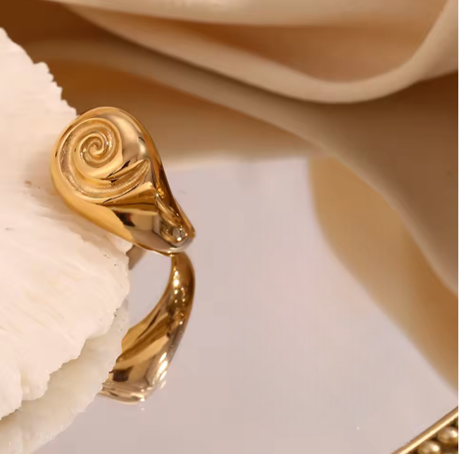 Gold Ring Stainless Steel Jewelry