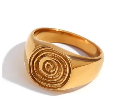 Gold Ring Stainless Steel Jewelry