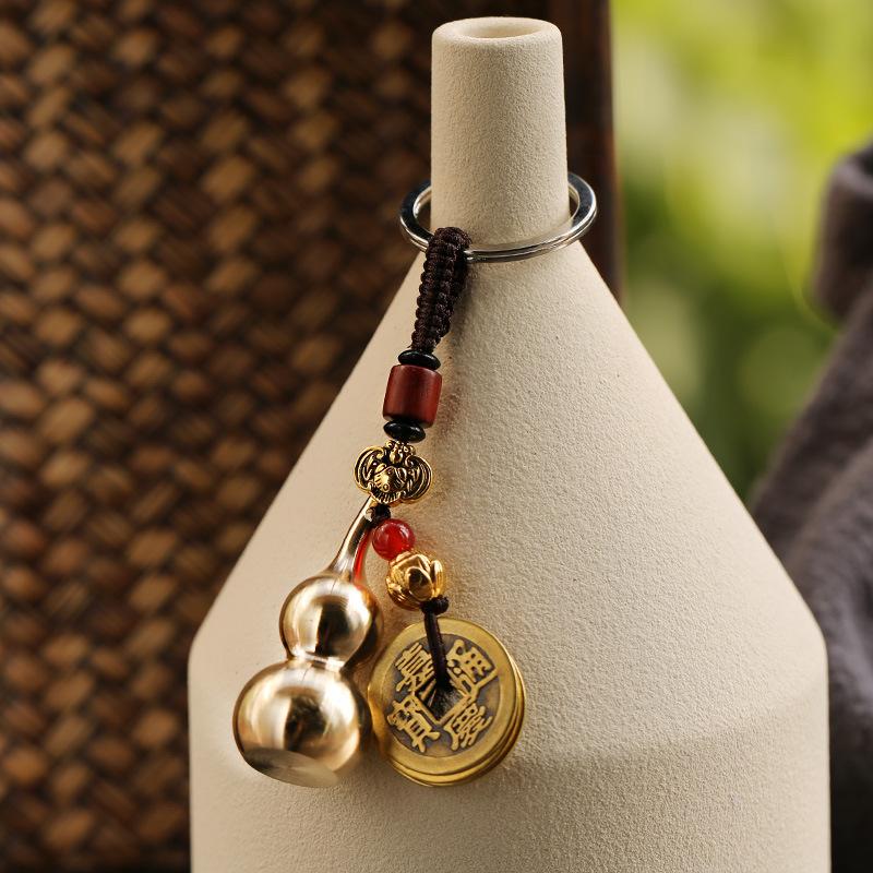Gourd and Money Bag Lucky Keychain (Bundle)
