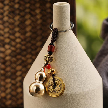 Gourd and Money Bag Lucky Keychain (Bundle)