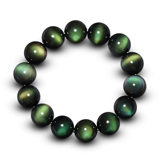Green Eye Obsidian Healing Bracelet