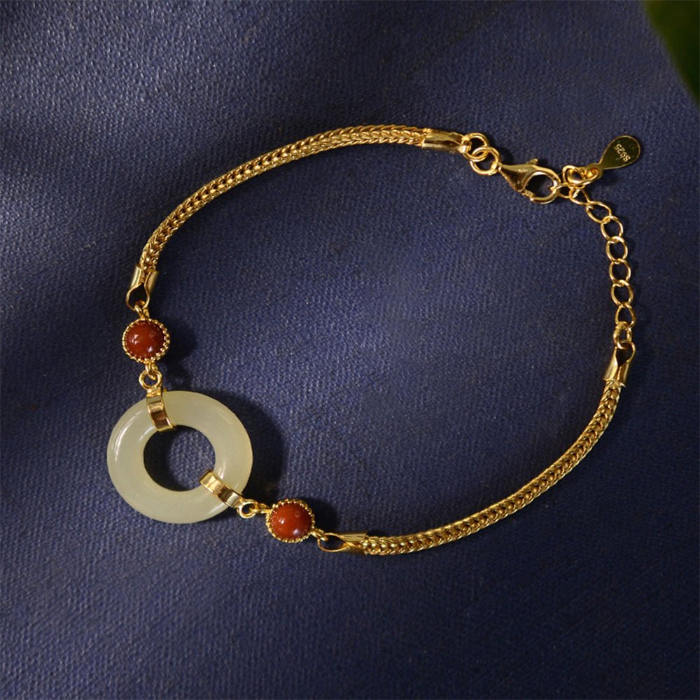 Green Jade Lucky Charm Bracelet