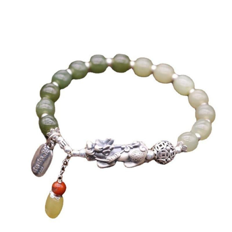 Green Jade Pixiu Fortune Bracelet