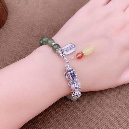 Green Jade Pixiu Fortune Bracelet