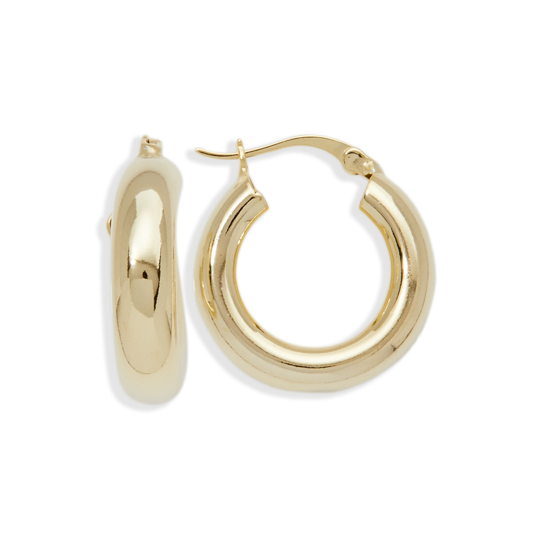 Boucles d'oreilles créoles épaisses et creuses