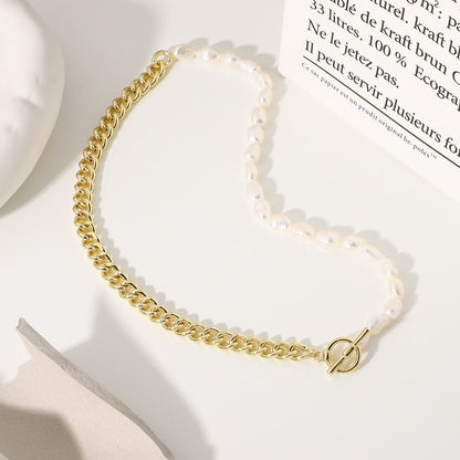 Collier de perles demi-chaîne