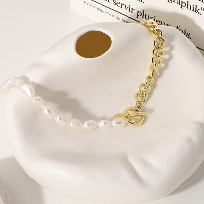 Collier de perles demi-chaîne
