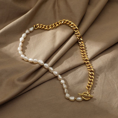 Collier de perles demi-chaîne