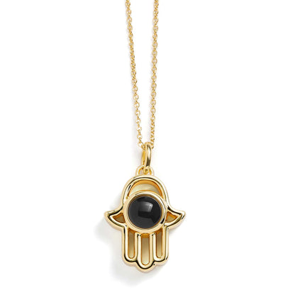 Personalisierte Hamsa-Halskette