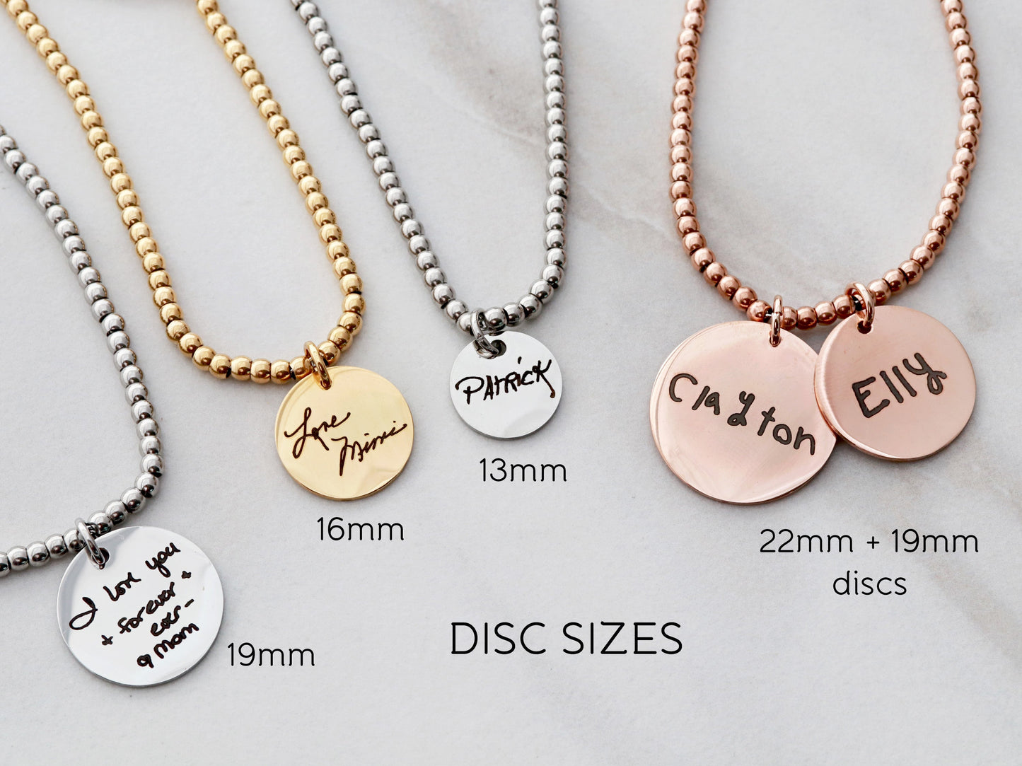 Handschrift-Perlenarmband