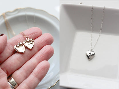 Children's Engraved Locket: Heart