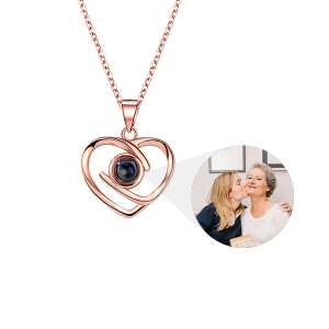 Collier Cœur Éternel avec Photo Cachée
