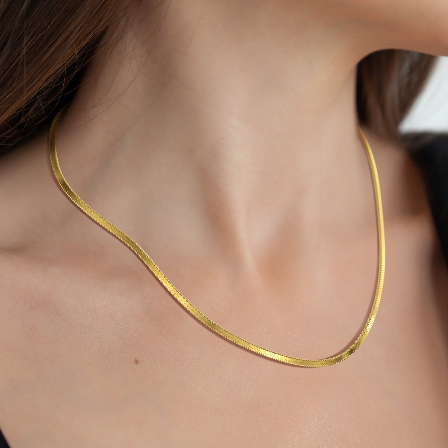 Collier chaîne à chevrons