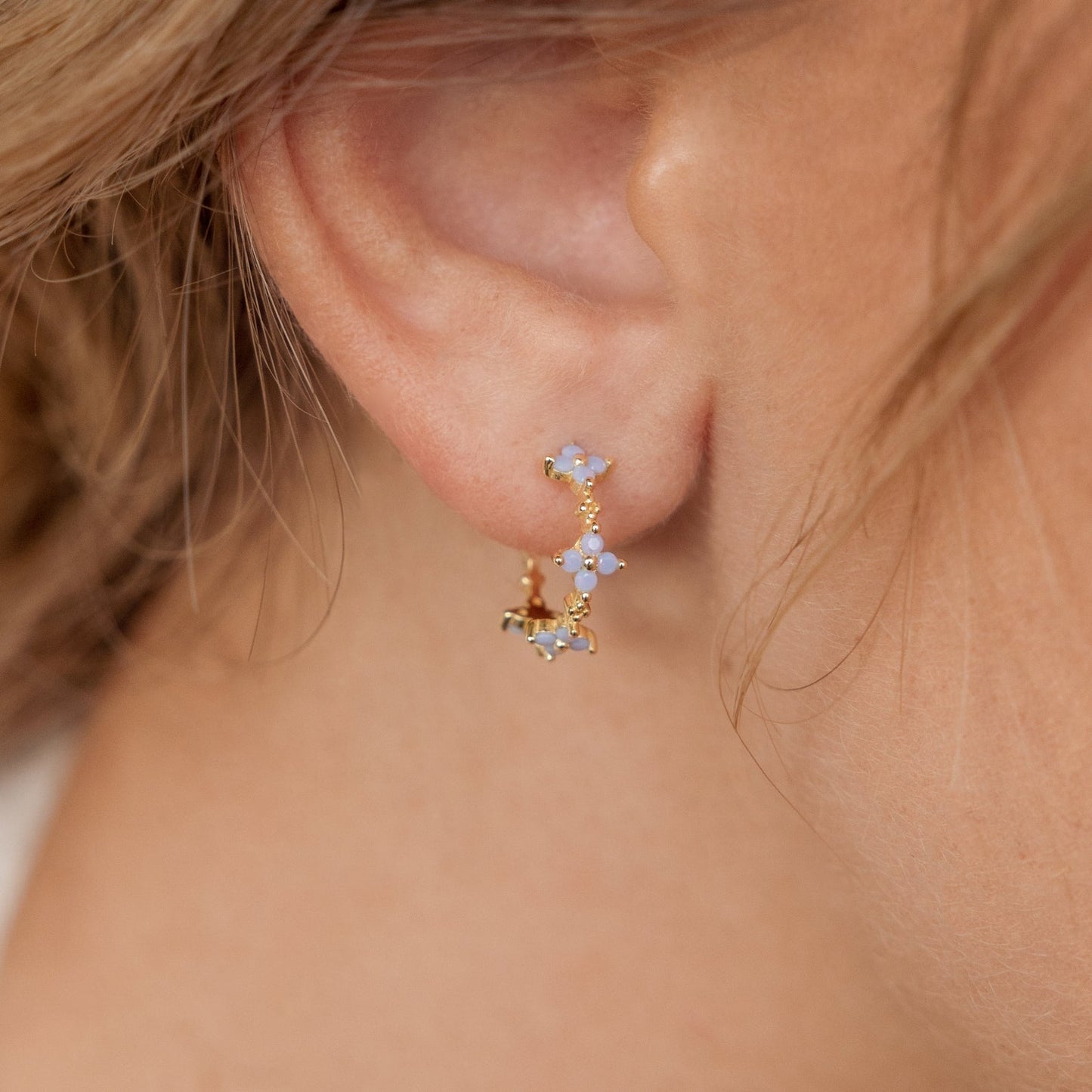 Ensemble de boucles d'oreilles en fleur de lierre 