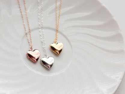 Children's Solid Lockets | Heart, Circle, Oval