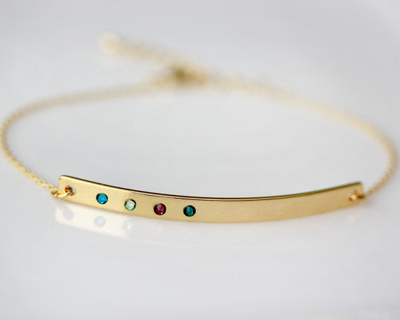 Chain Birthstone Bracelet
