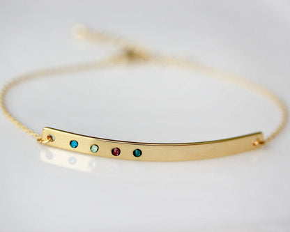 Chain Birthstone Bracelet