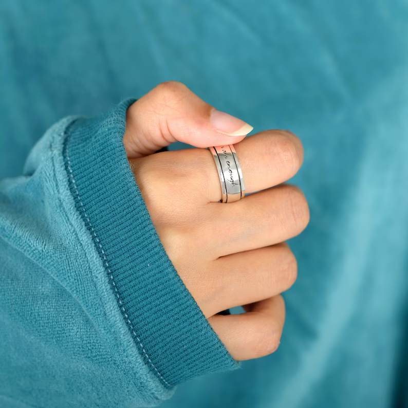 Je suis assez Spinning Fidget Ring 