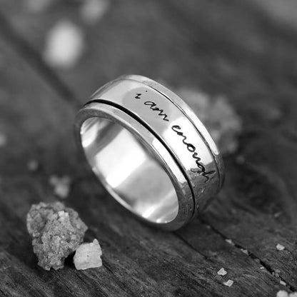 Je suis assez Spinning Fidget Ring 