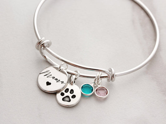 Bracelet à breloques Dog Mom