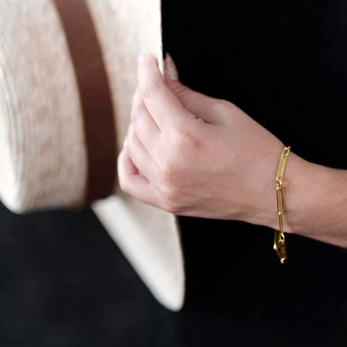 Paperclip Bracelet With Names