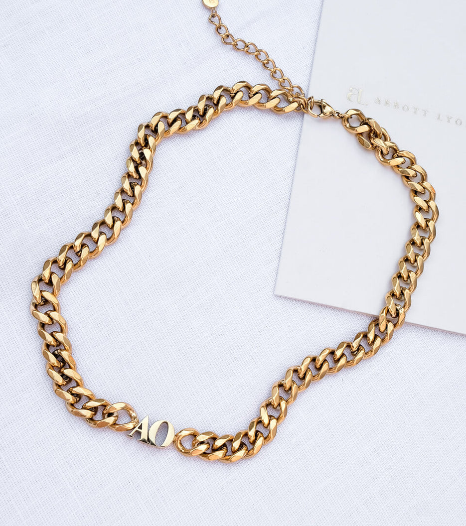 Collier ras du cou initial