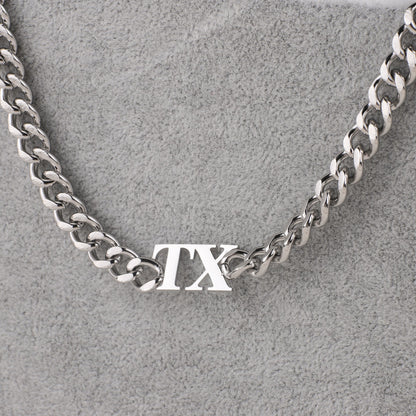 Collier ras du cou initial