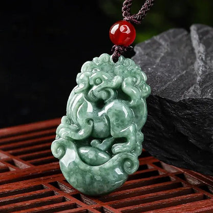 Jadeite Good Luck Necklace