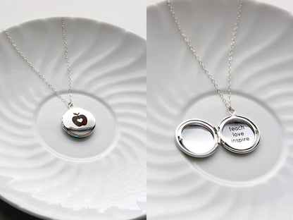 Engraved Locket: Medium