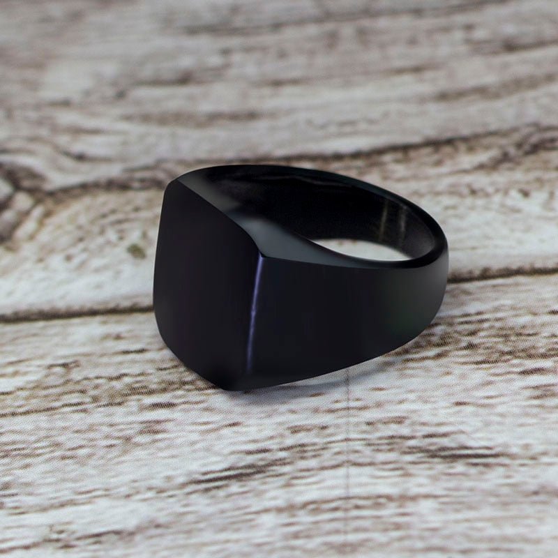 Matte Black Onyx Vikings Energy Ring