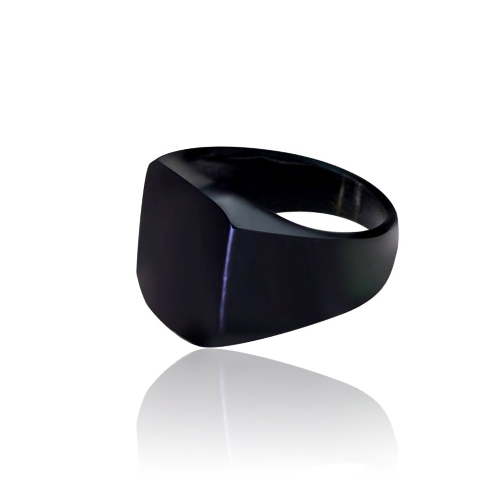 Matte Black Onyx Vikings Energy Ring