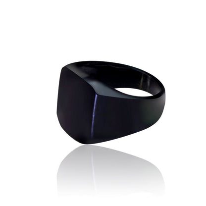 Matte Black Onyx Vikings Energy Ring