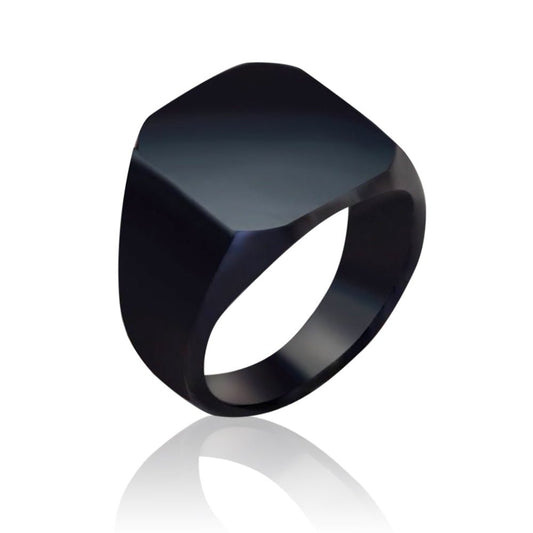Matte Black Onyx Vikings Energy Ring