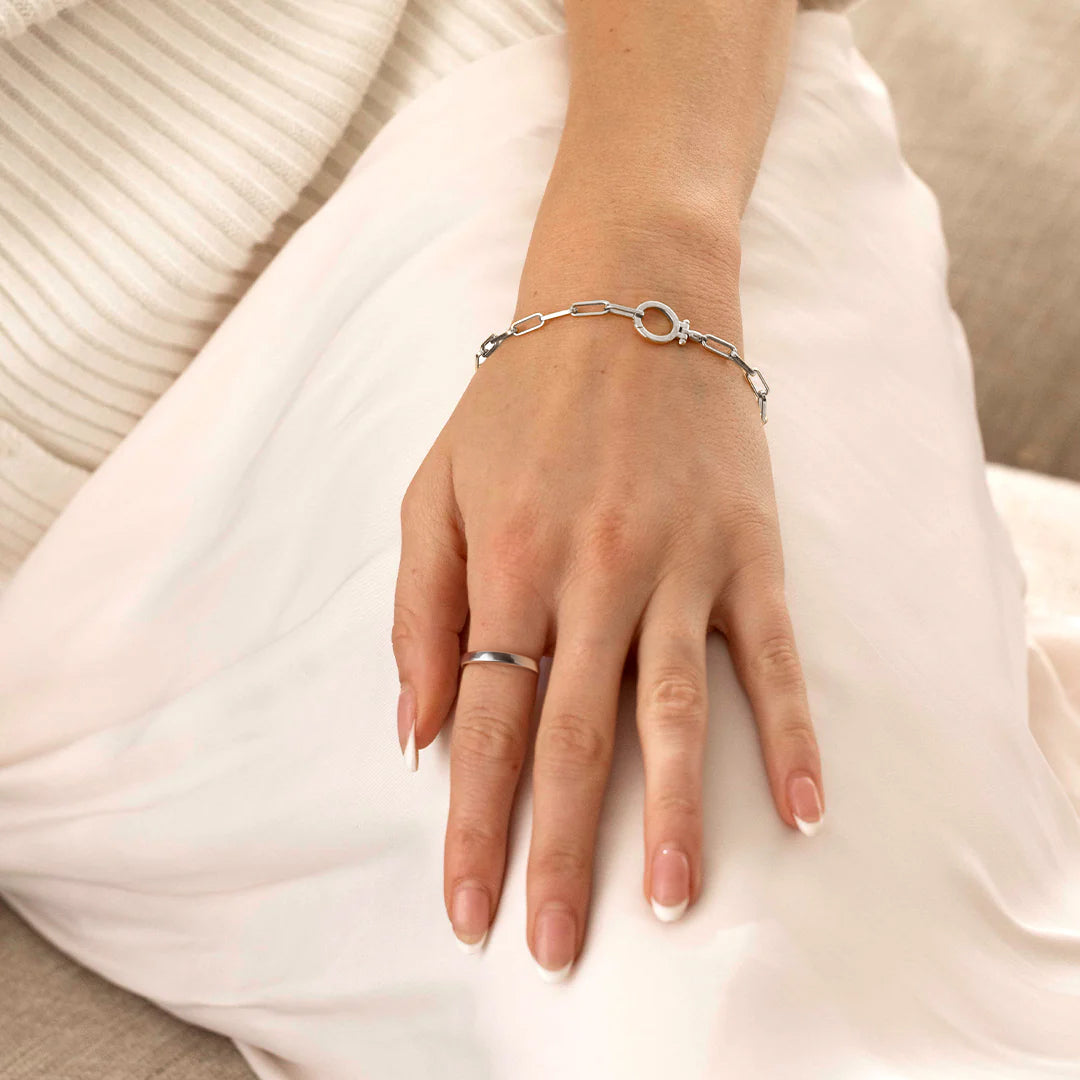 Bracelet trombone menthe