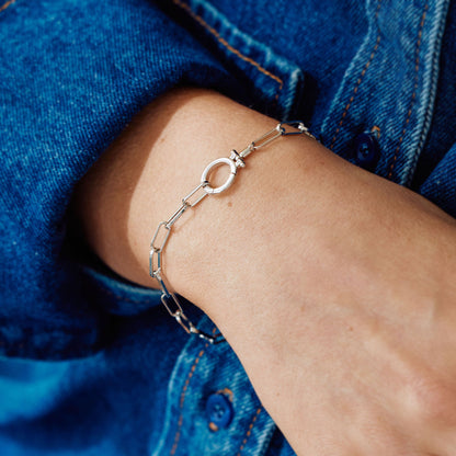 Bracelet trombone menthe