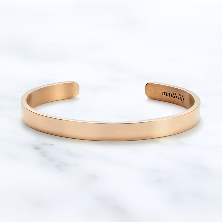 Beautiful Girl You Can Do Hard Things Personalizable Cuff Bracelet