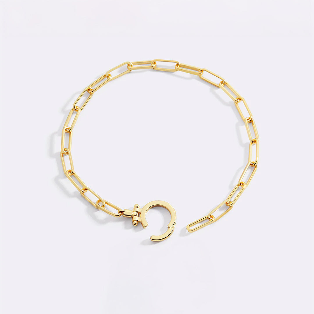 Bracelet trombone menthe
