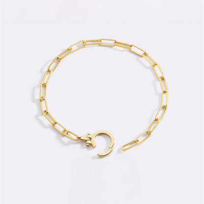 Bracelet trombone menthe