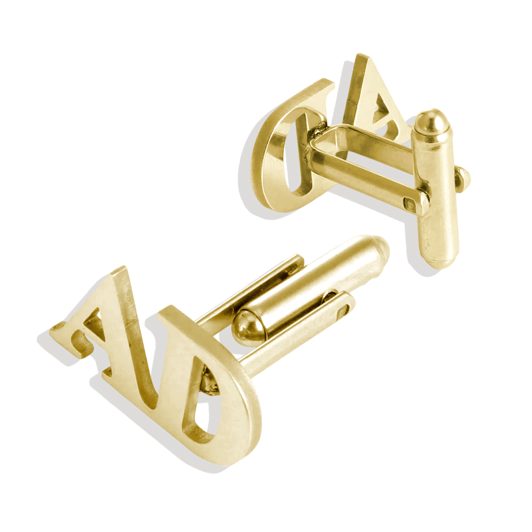 Monogrammed Cufflinks with Initials