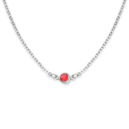 Collier multi-pierres avec pierres de naissance