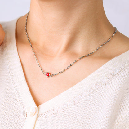Collier multi-pierres avec pierres de naissance