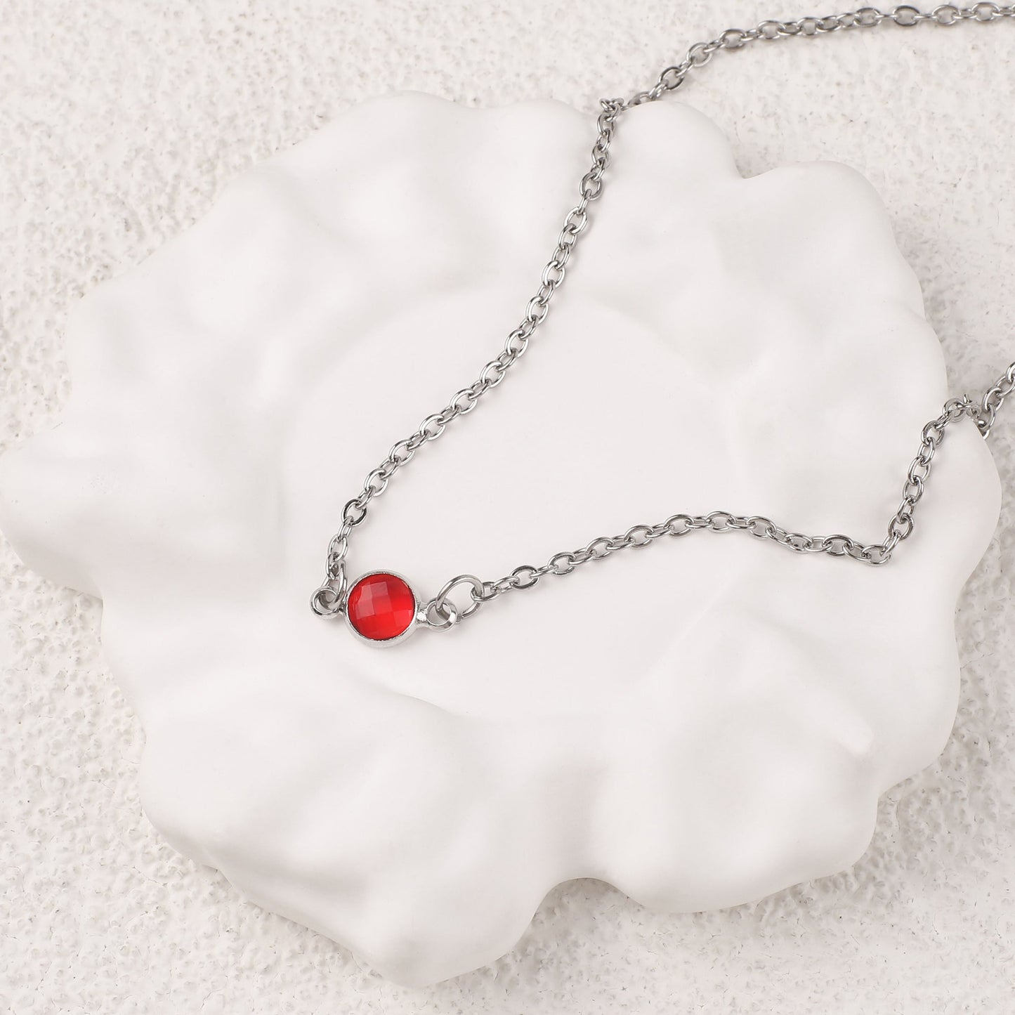 Collier multi-pierres avec pierres de naissance