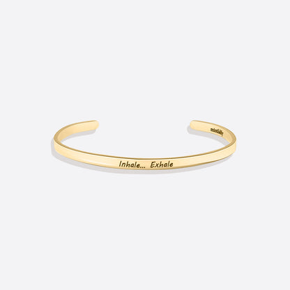 Bracelet manchette fin personnalisé