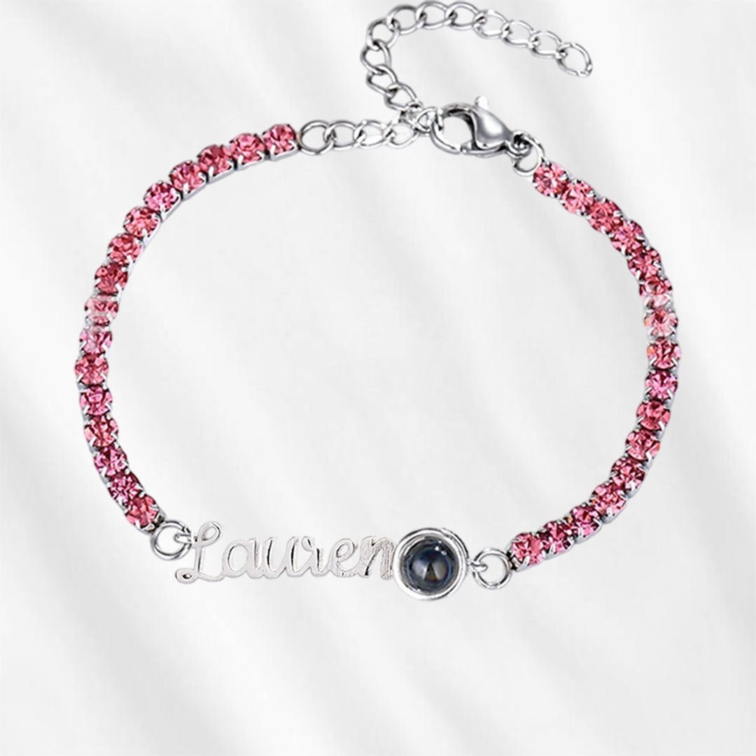 Tennisarmband mit Namen und Foto