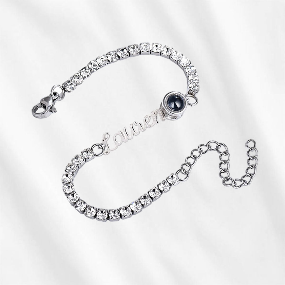 Tennisarmband mit Namen und Foto