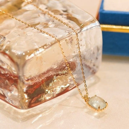 Natural Aquamarine Good Luck Necklace